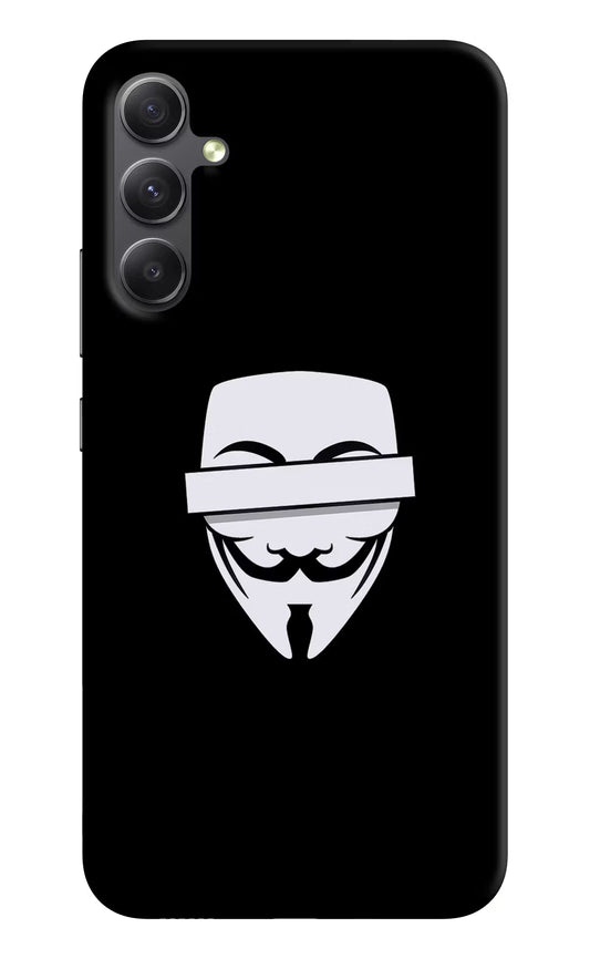 Anonymous Face Samsung A34 5G Hard Case Back Cover by Casekaro