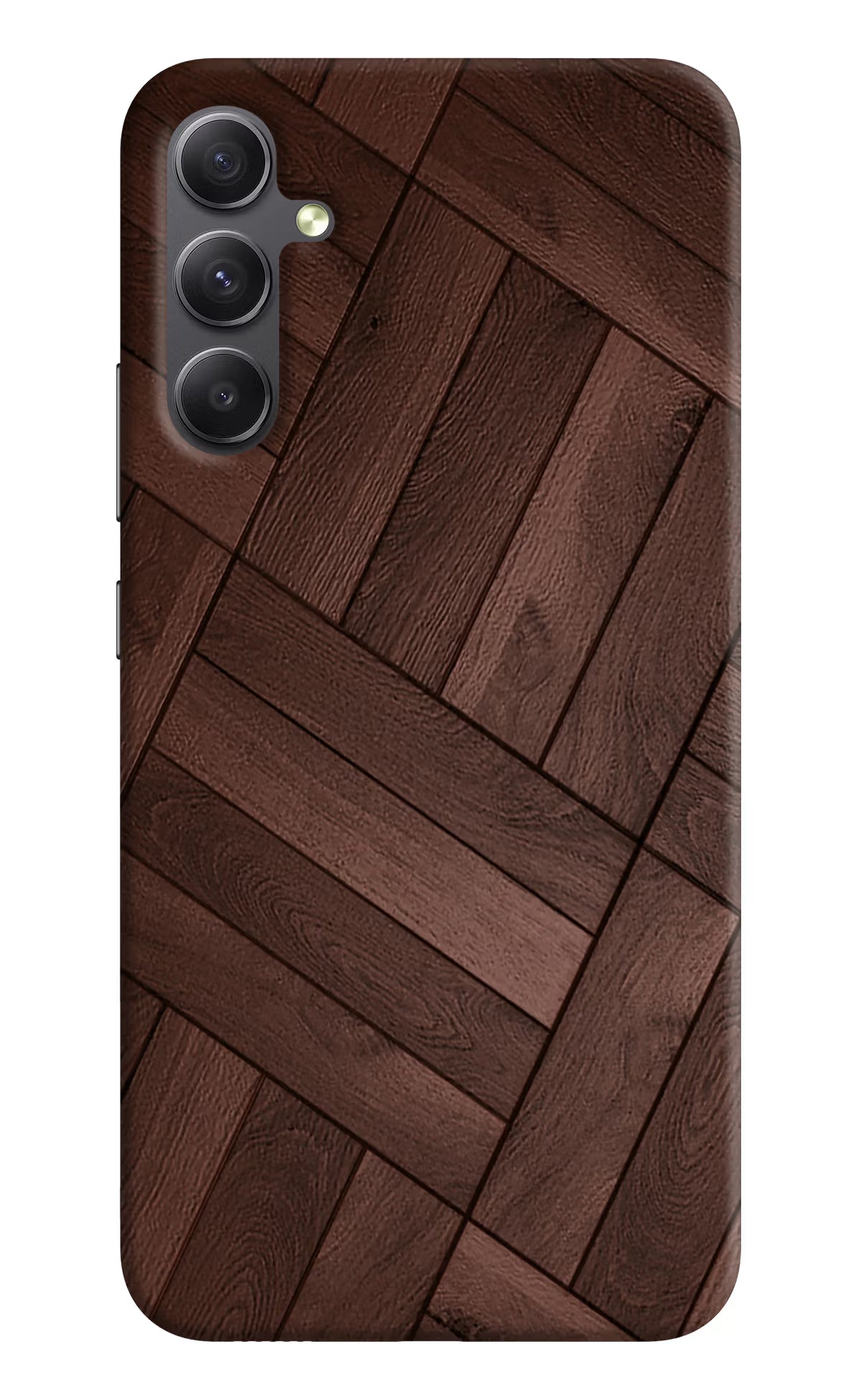 Wooden Texture Design Samsung A34 5G Hard Case Back Cover by Casekaro
