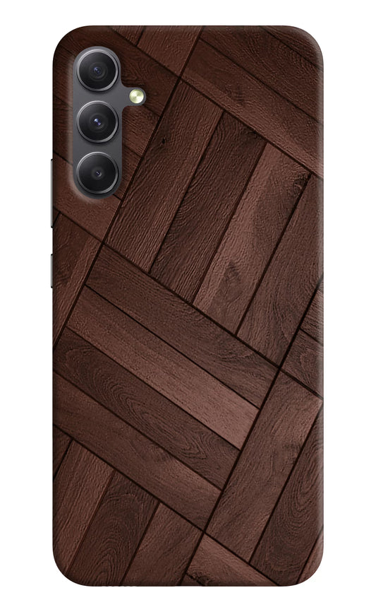 Wooden Texture Design Samsung A34 5G Hard Case Back Cover by Casekaro