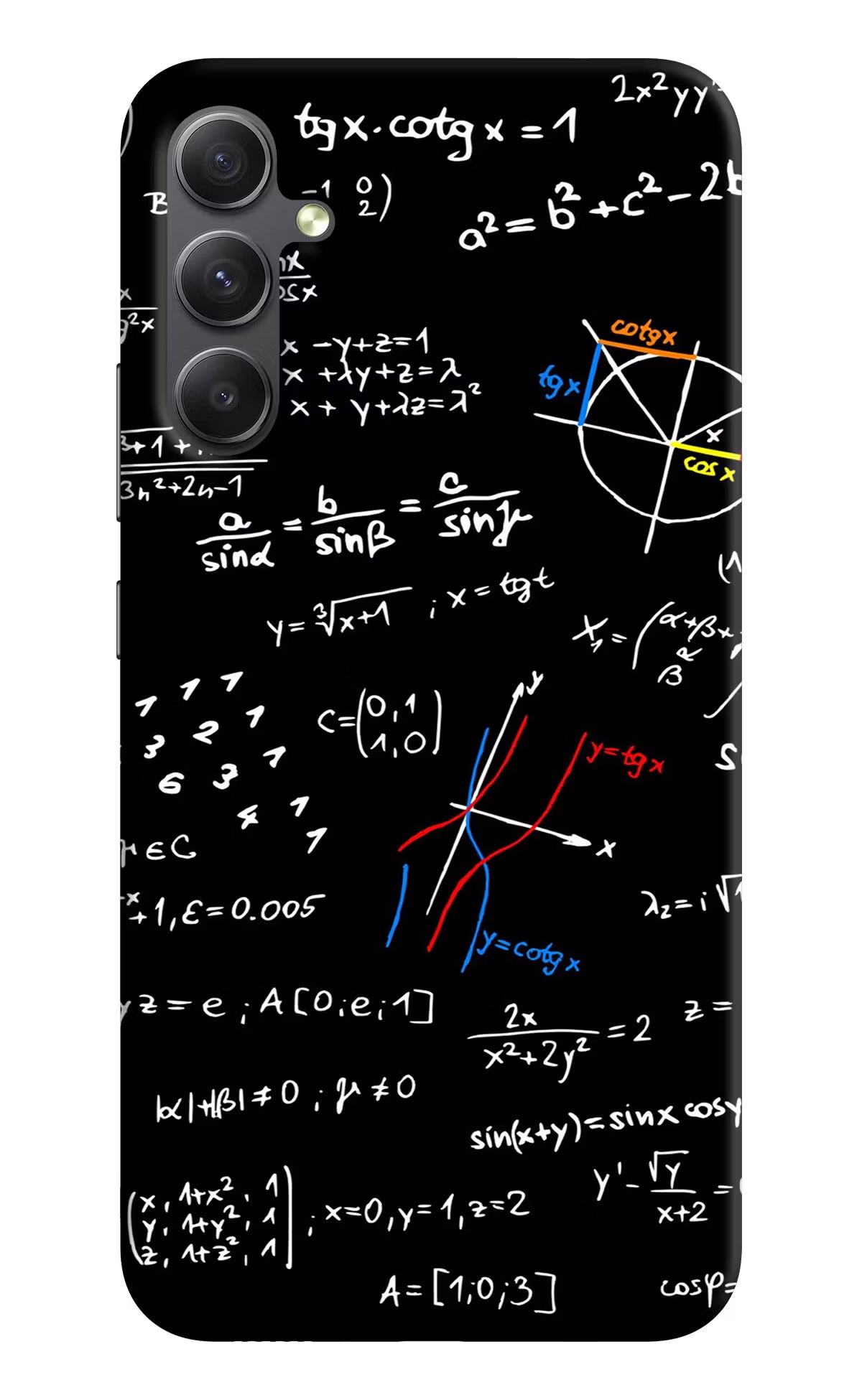Mathematics Formula Samsung A34 5G Hard Case Back Cover by Casekaro