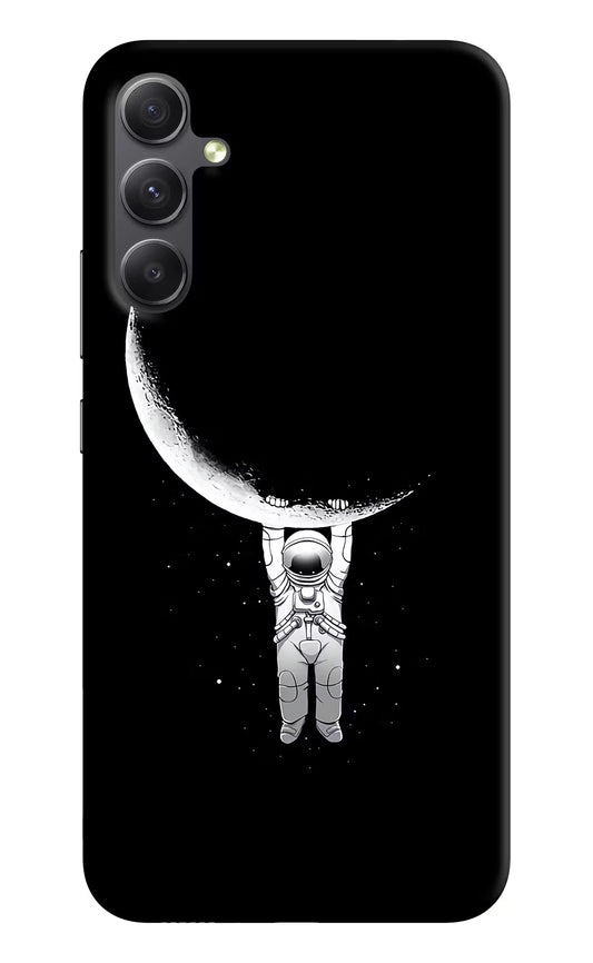 Moon Space Samsung A34 5G Hard Case Back Cover by Casekaro