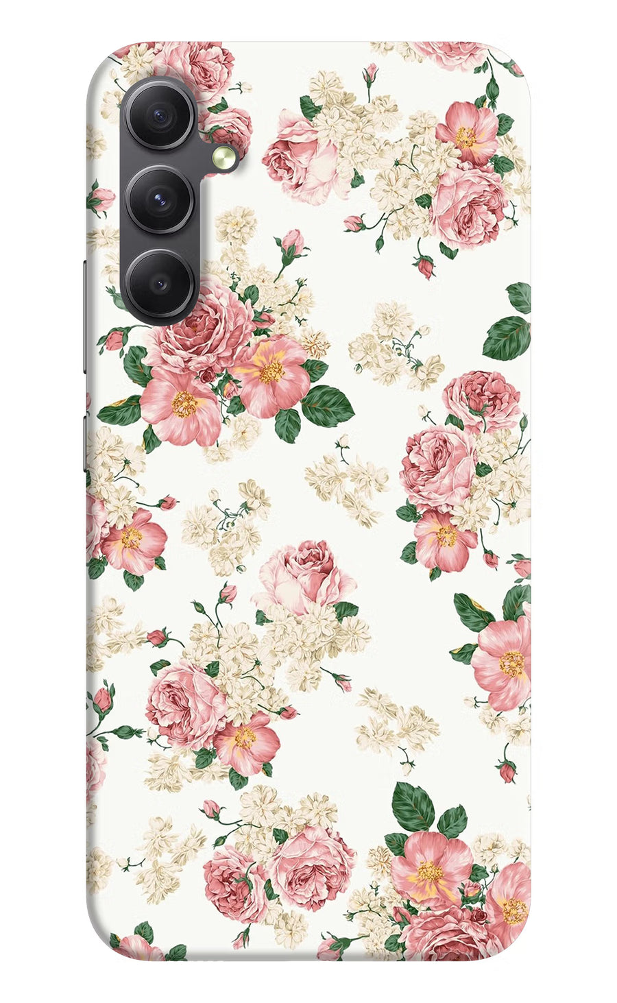 Flowers Samsung A34 5G Back Cover, Hard case