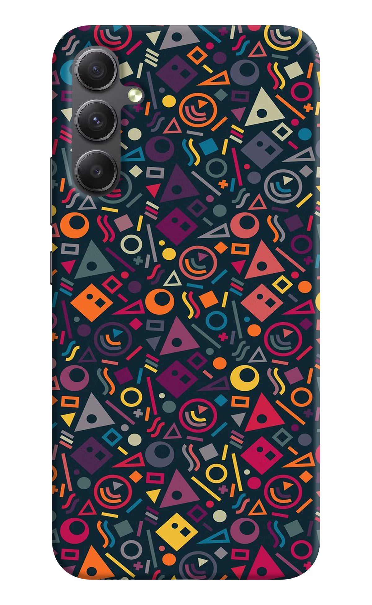 Geometric Abstract Samsung A34 5G Hard Case Back Cover by Casekaro