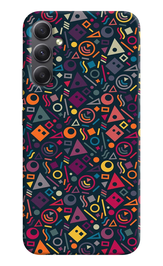Geometric Abstract Samsung A34 5G Hard Case Back Cover by Casekaro
