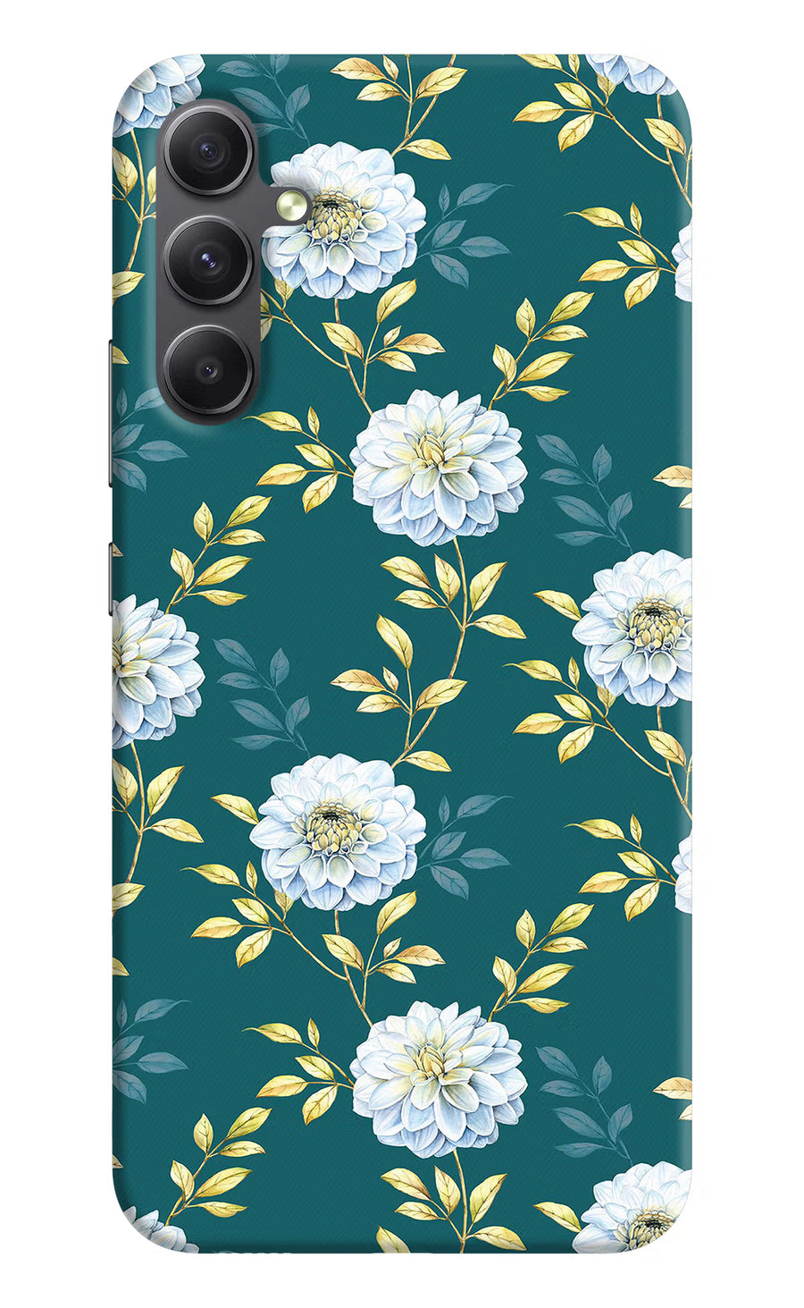 Flowers Samsung A34 5G Back Cover, Hard case