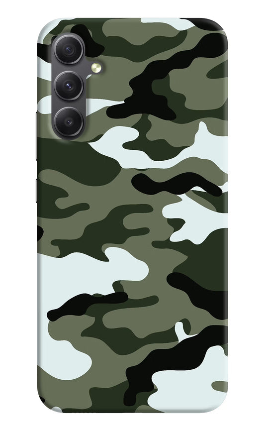 Camouflage Samsung A34 5G Hard Case Back Cover by Casekaro