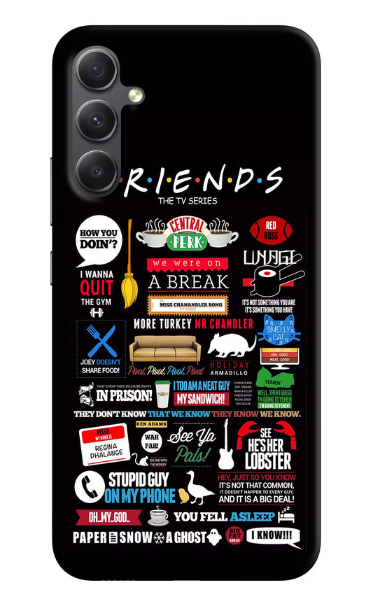 FRIENDS Samsung A34 5G Hard Case Back Cover by Casekaro