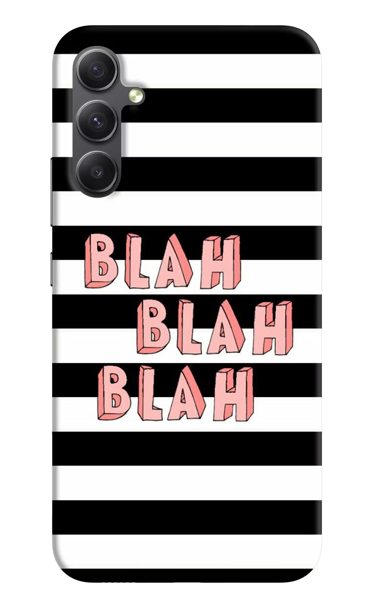 Blah Blah Blah Samsung A34 5G Hard Case Back Cover by Casekaro