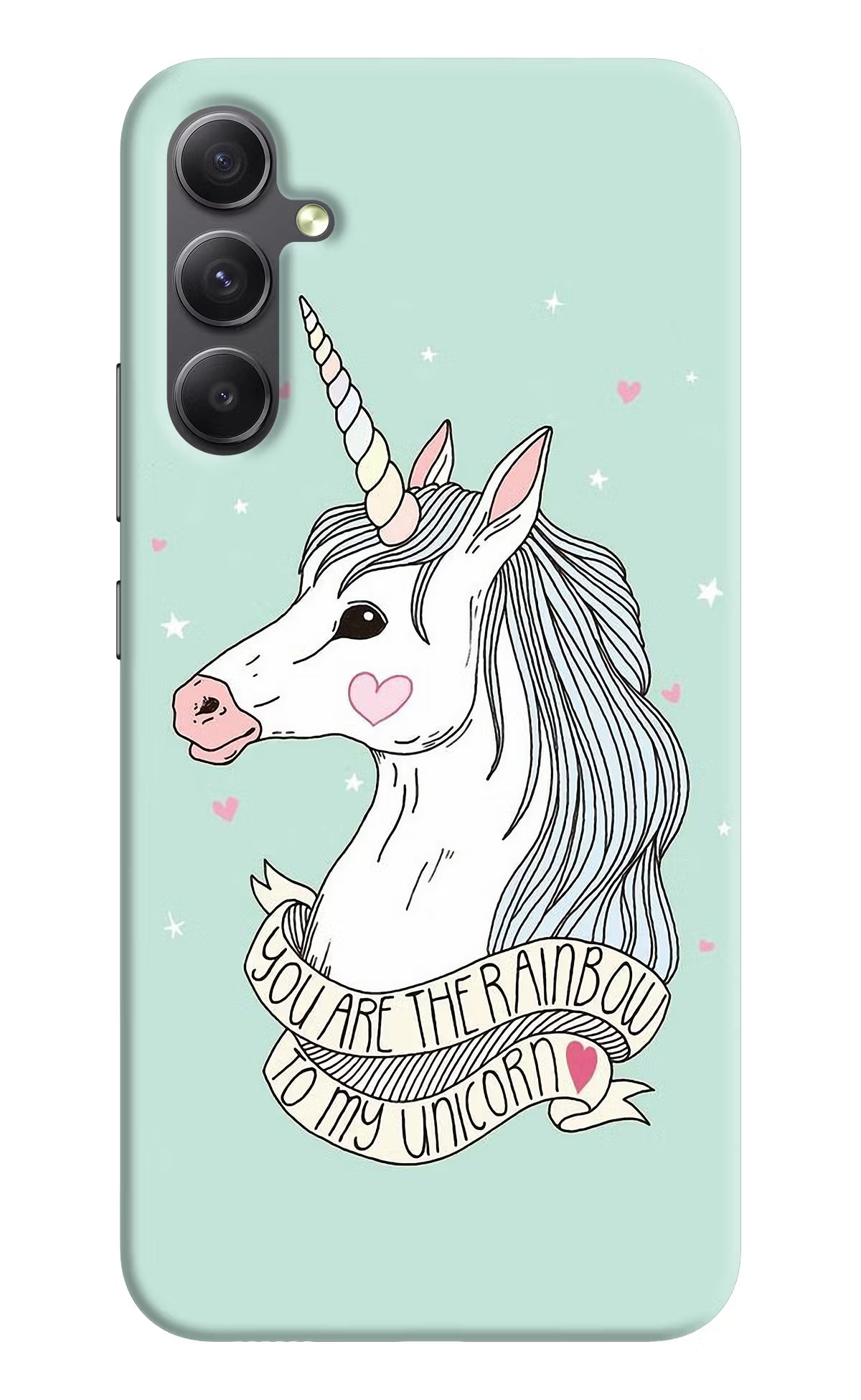 Unicorn Wallpaper Samsung A34 5G Hard Case Back Cover by Casekaro