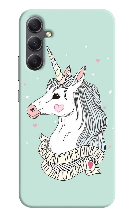 Unicorn Wallpaper Samsung A34 5G Hard Case Back Cover by Casekaro