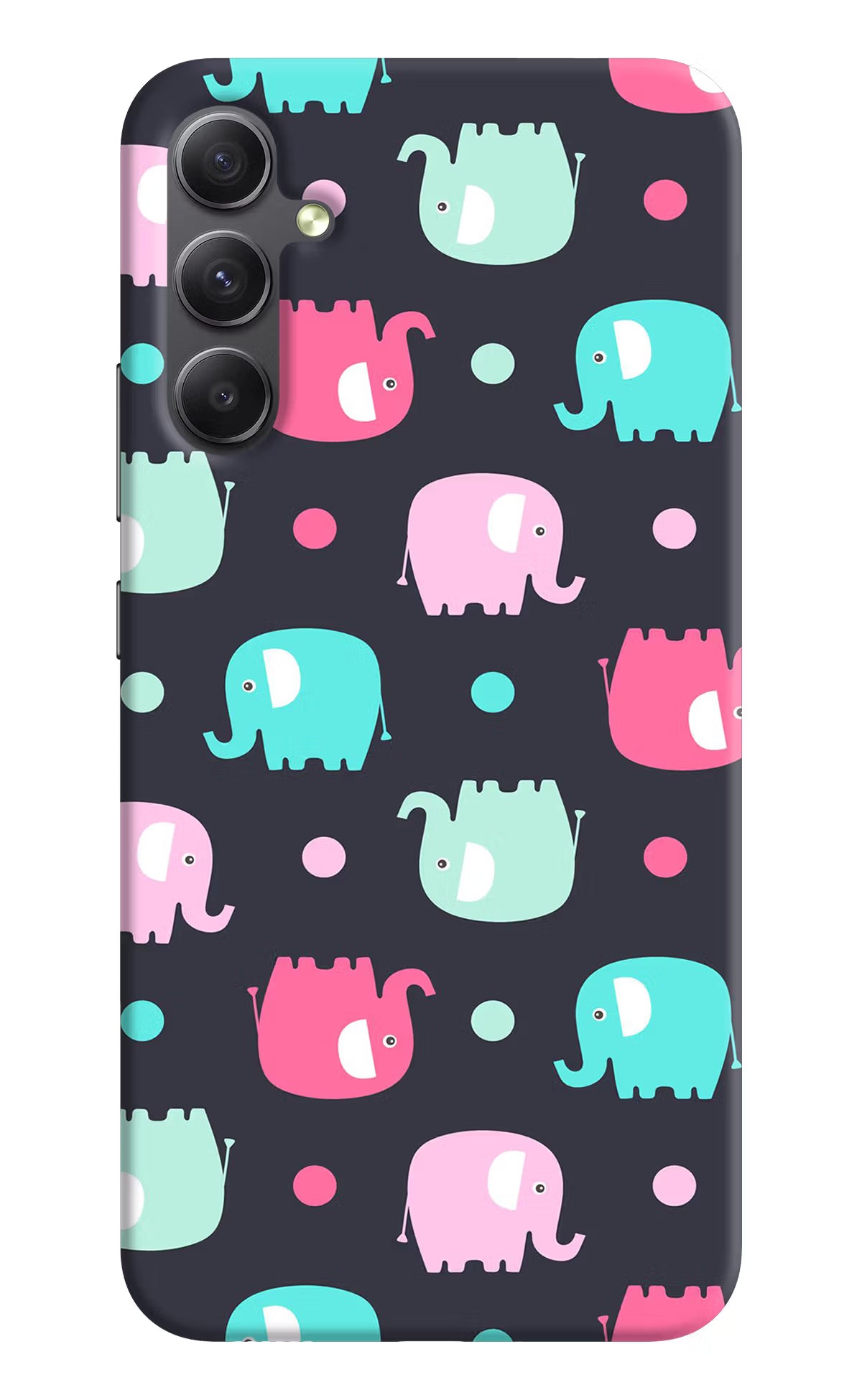 Elephants Samsung A34 5G Hard Case Back Cover by Casekaro