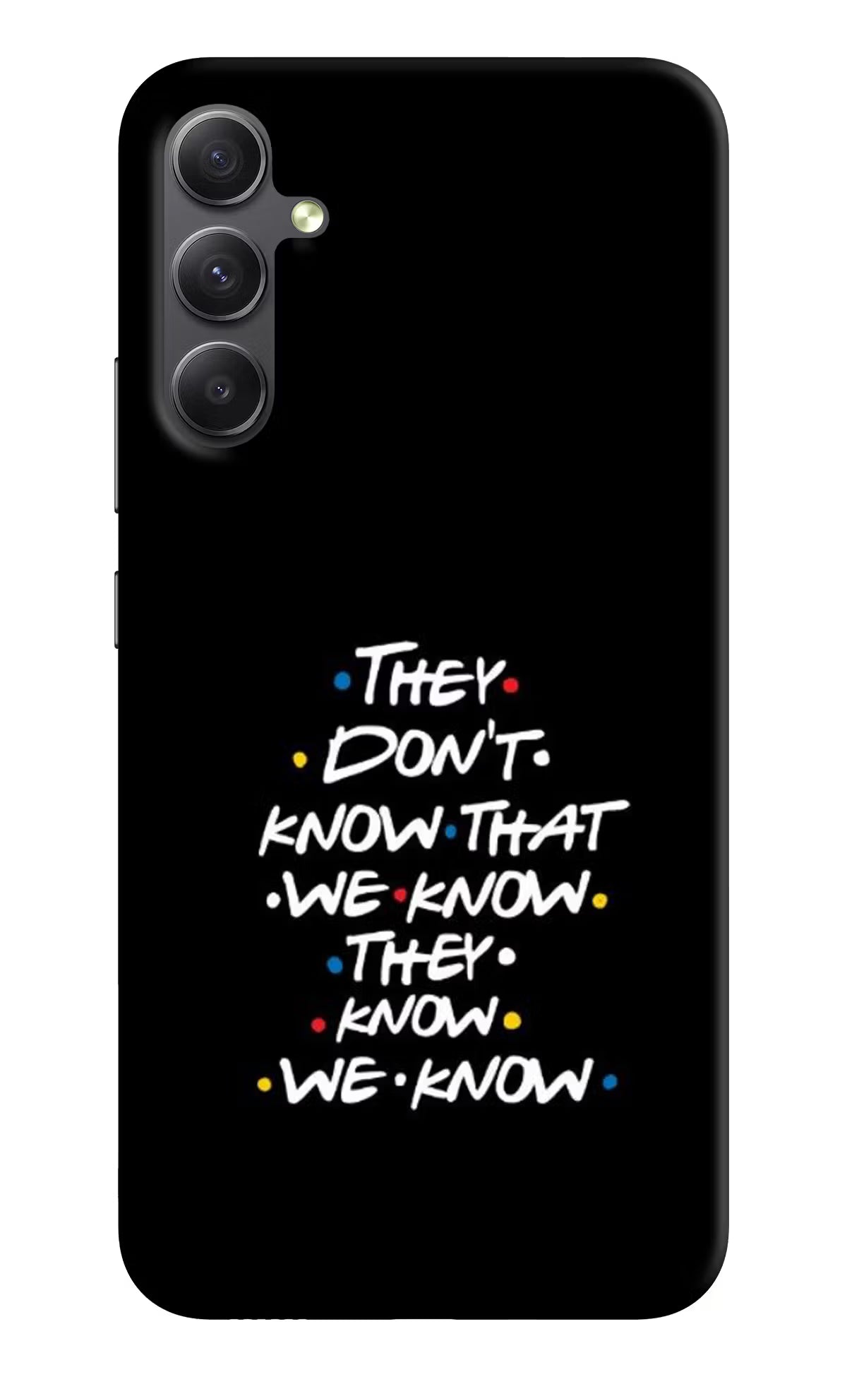 FRIENDS Dialogue Samsung A34 5G Hard Case Back Cover by Casekaro