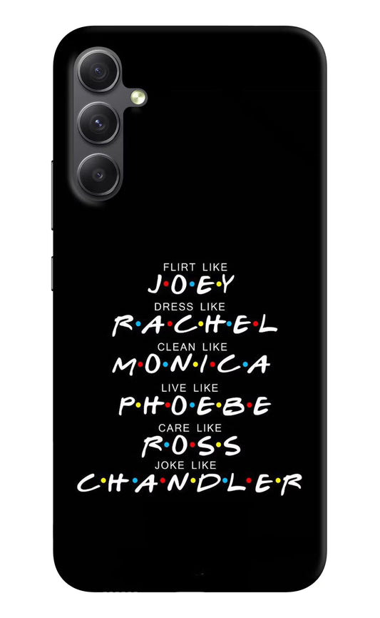 FRIENDS Character Samsung A34 5G Hard Case Back Cover by Casekaro
