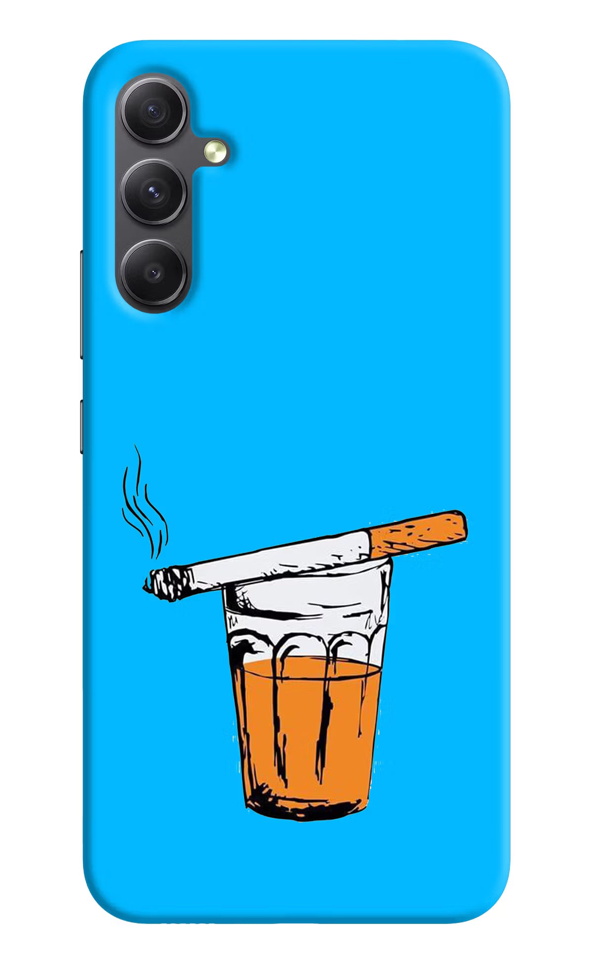 Chai Sutta Samsung A34 5G Hard Case Back Cover by Casekaro