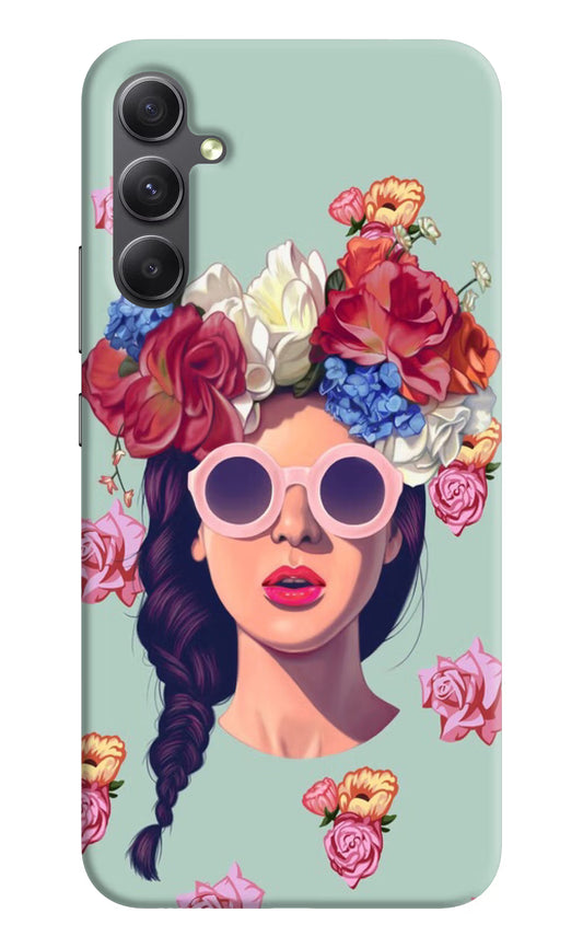 Pretty Girl Samsung A34 5G Hard Case Back Cover by Casekaro