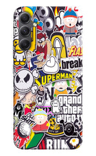 Sticker Bomb Samsung A34 5G Hard Case Back Cover by Casekaro