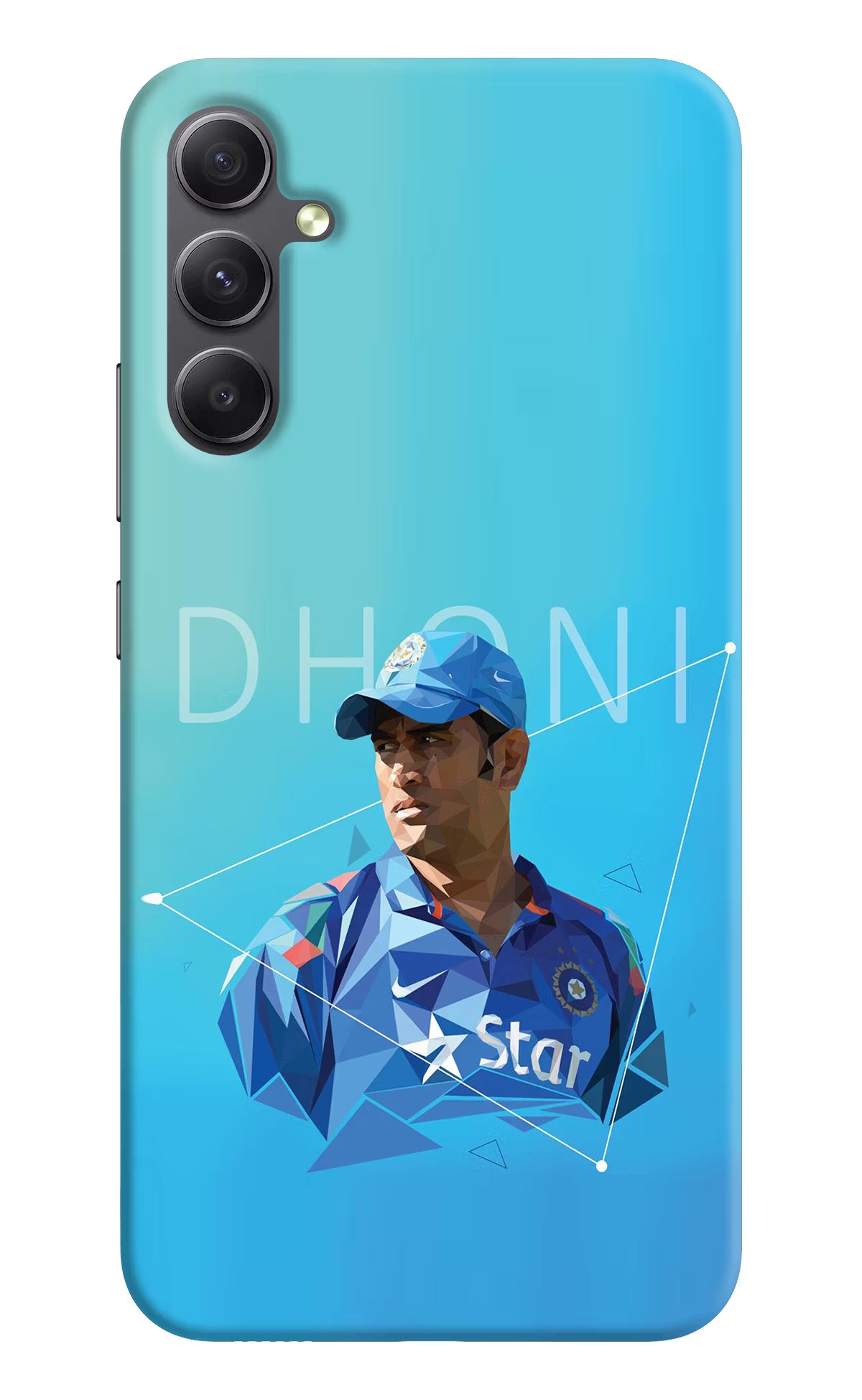 Dhoni Artwork Samsung A34 5G Hard Case Back Cover by Casekaro