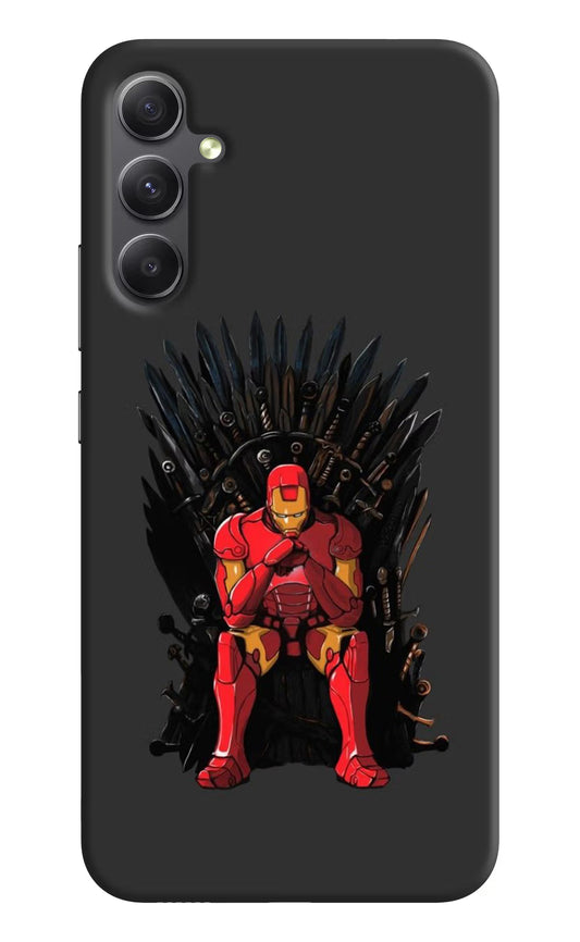 Ironman Throne Samsung A34 5G Hard Case Back Cover by Casekaro