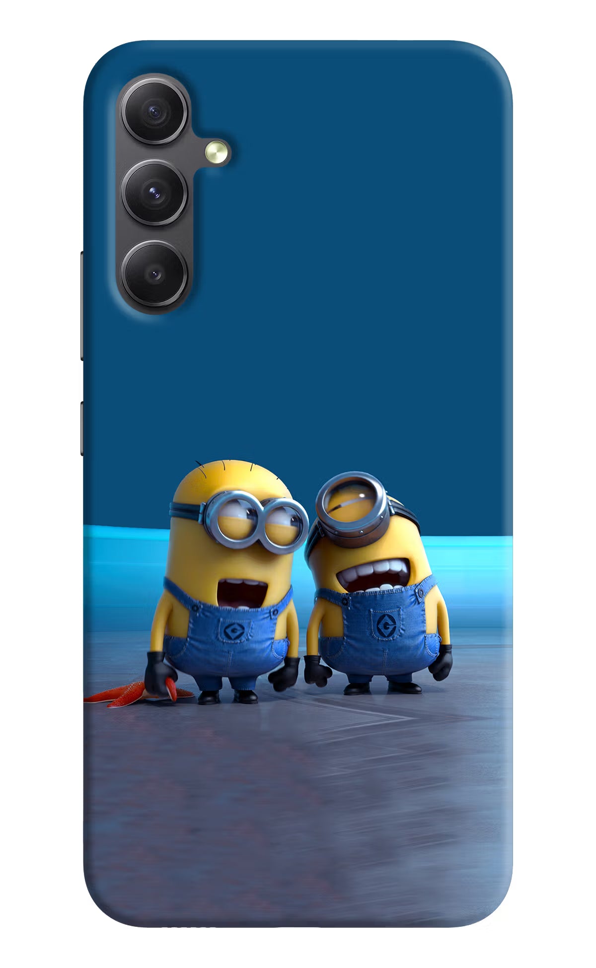 Minion Laughing Samsung A34 5G Hard Case Back Cover by Casekaro