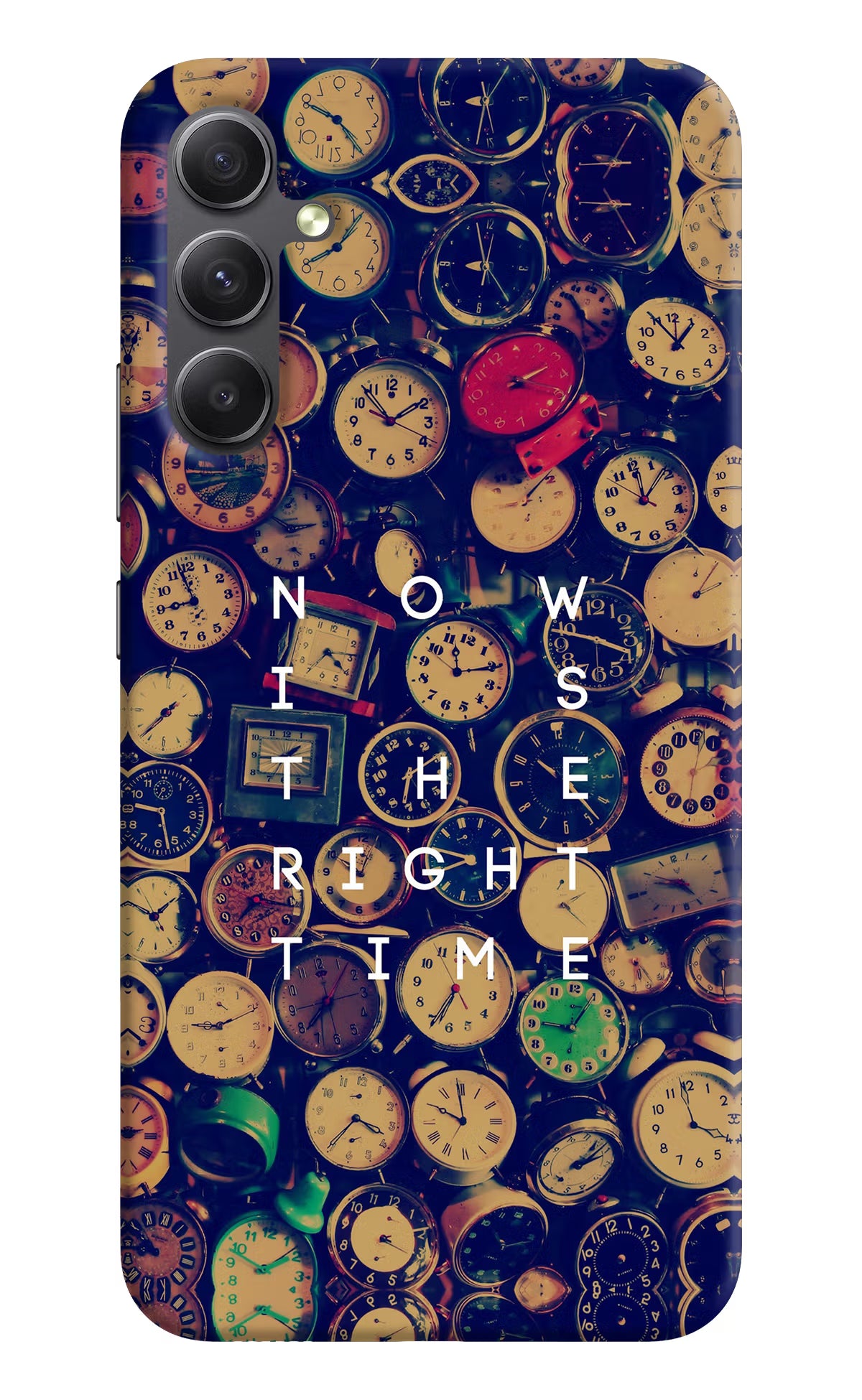Now is the Right Time Quote Samsung A34 5G Hard Case Back Cover by Casekaro