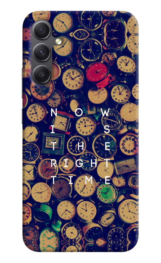 Now is the Right Time Quote Samsung A34 5G Hard Case Back Cover by Casekaro