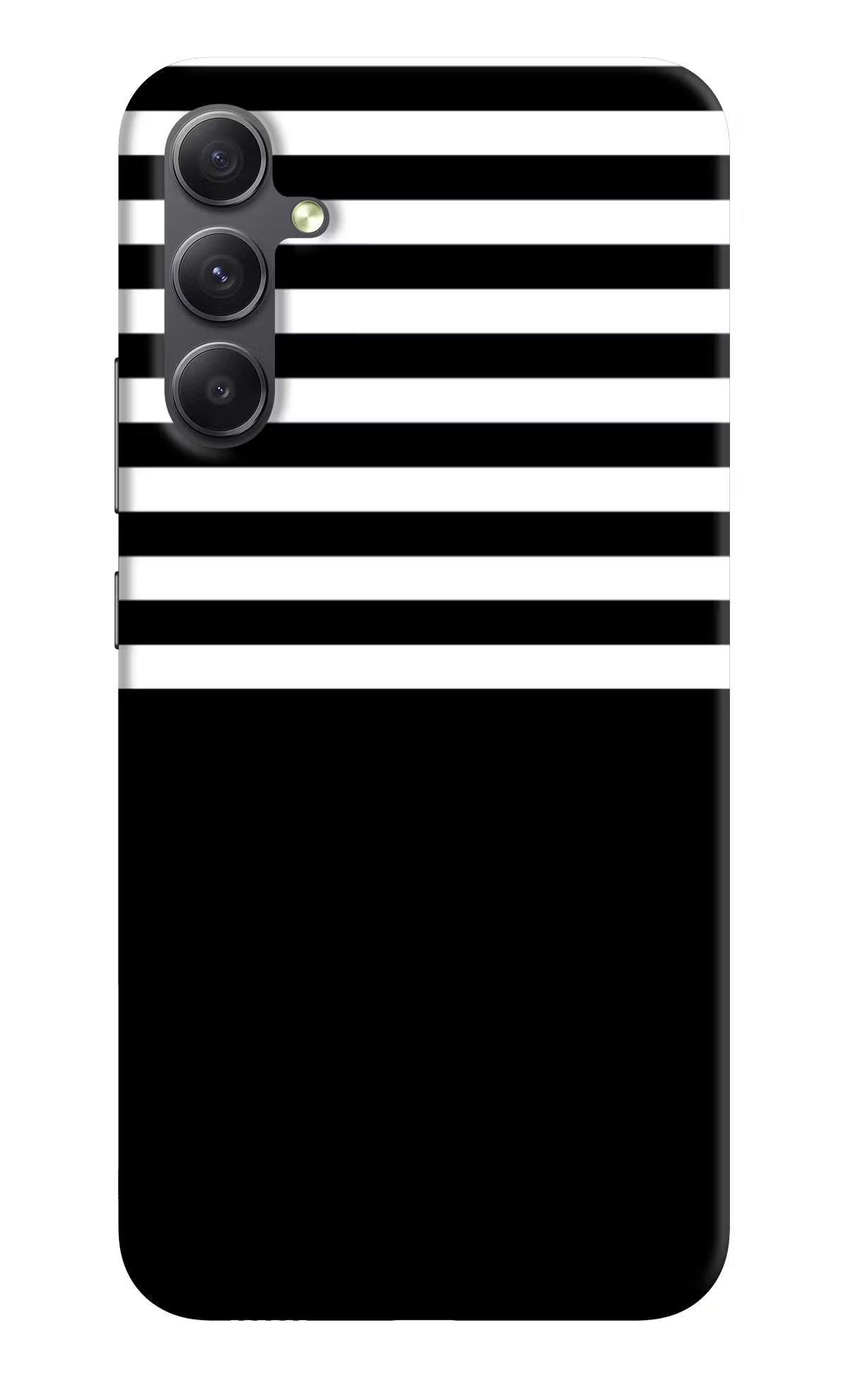 Black and White Print Samsung A34 5G Hard Case Back Cover by Casekaro