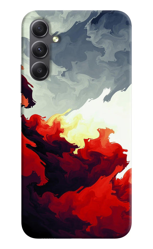Fire Cloud Samsung A34 5G Hard Case Back Cover by Casekaro