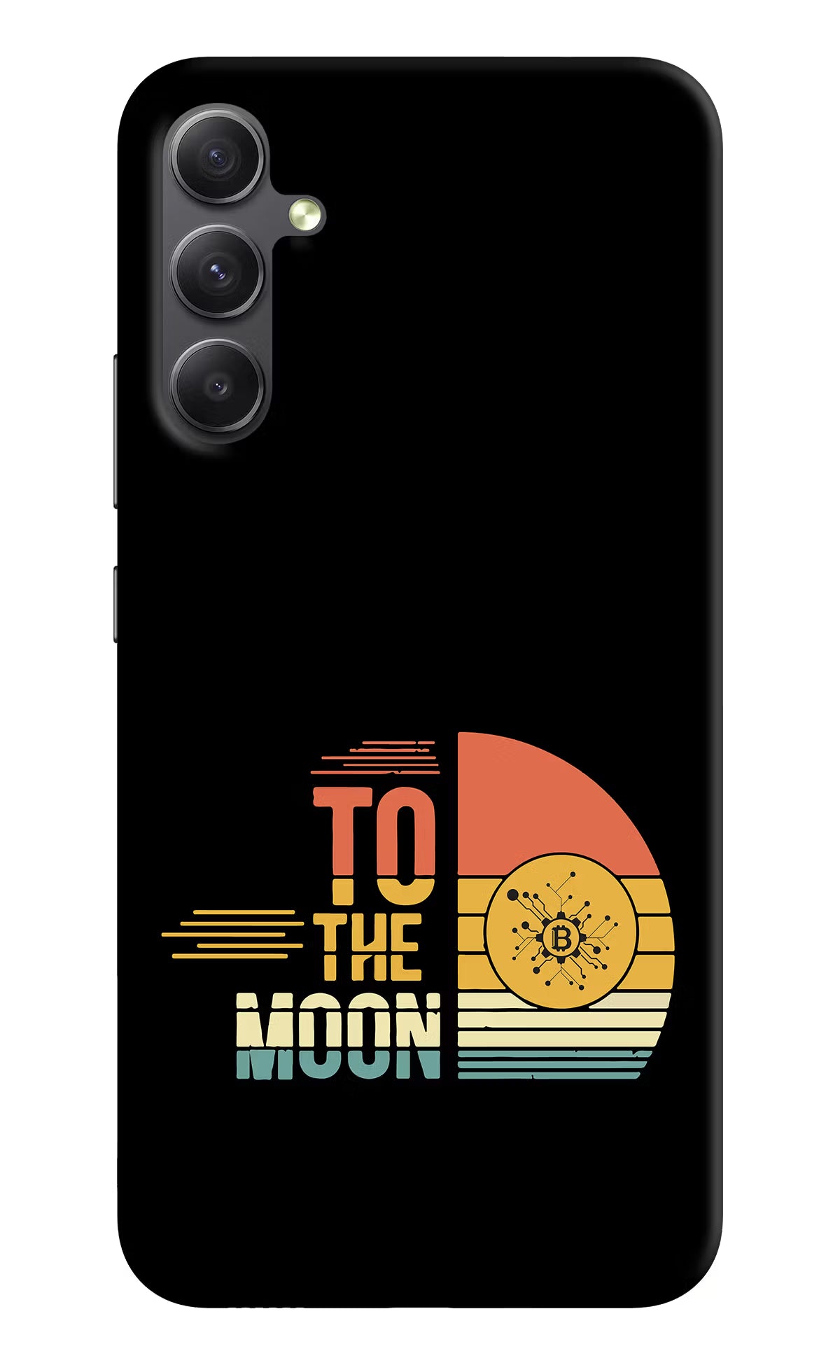 To the Moon Samsung A34 5G Hard Case Back Cover by Casekaro
