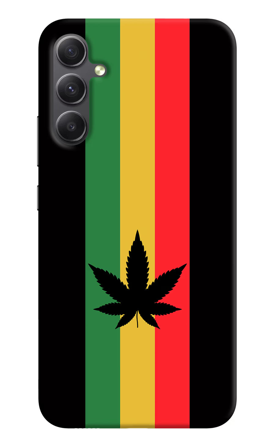 Weed Flag Samsung A34 5G Back Cover, Hard case