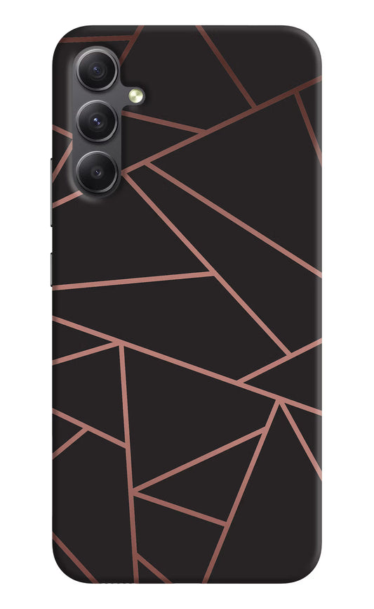 Geometric Pattern Samsung A34 5G Hard Case Back Cover by Casekaro