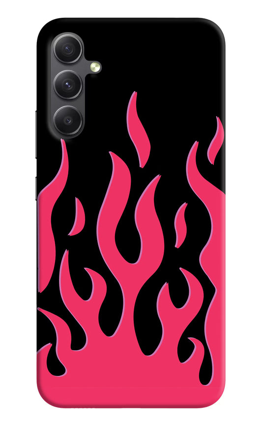 Fire Flames Samsung A34 5G Hard Case Back Cover by Casekaro