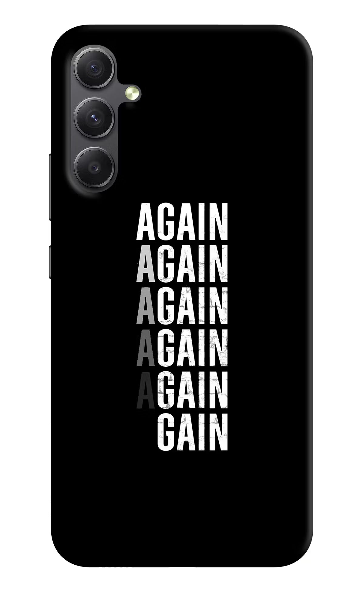 Again Again Gain Samsung A34 5G Hard Case Back Cover by Casekaro