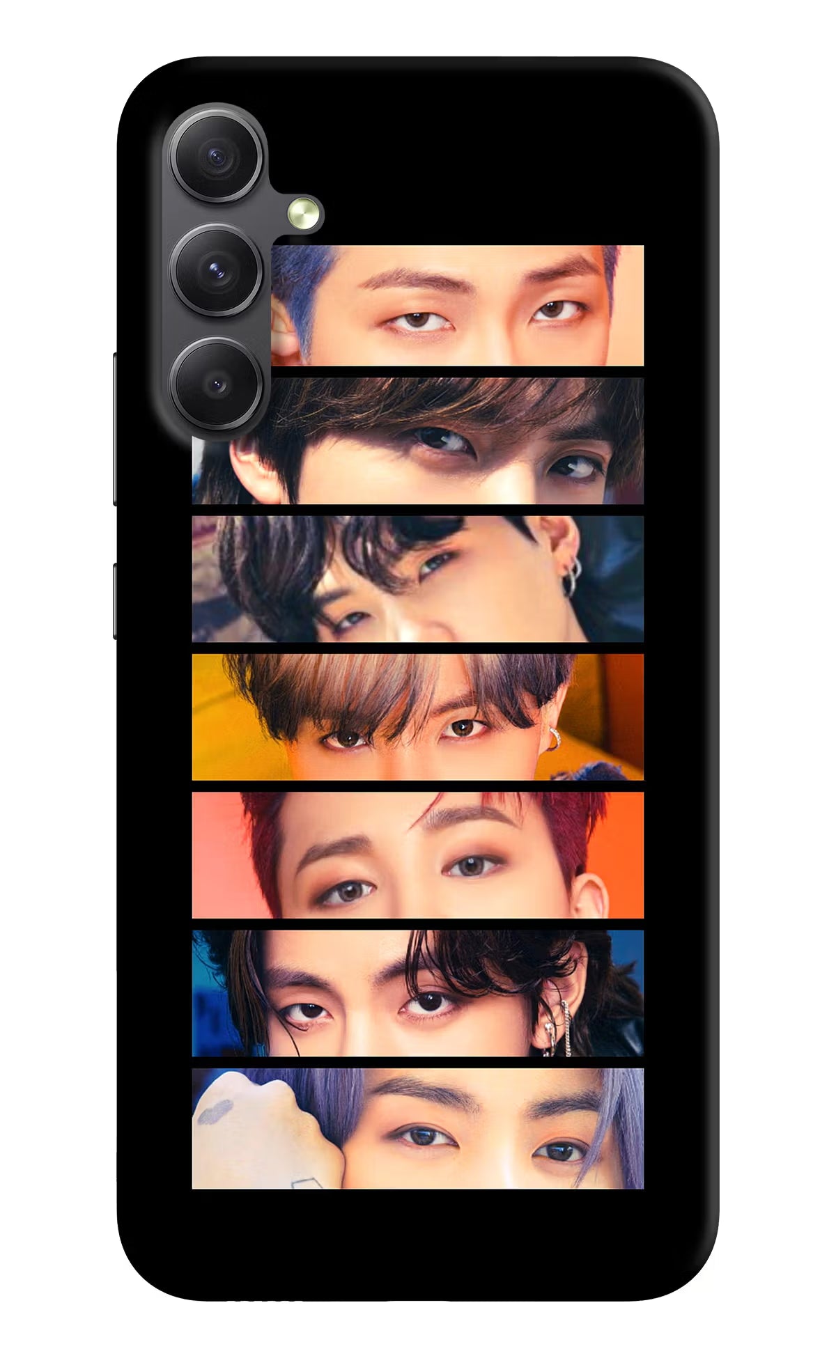 BTS Eyes Samsung A34 5G Hard Case Back Cover by Casekaro