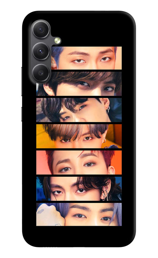 BTS Eyes Samsung A34 5G Hard Case Back Cover by Casekaro