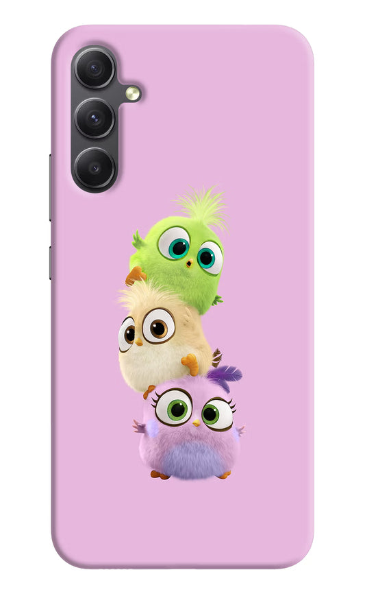 Cute Little Birds Samsung A34 5G Hard Case Back Cover by Casekaro