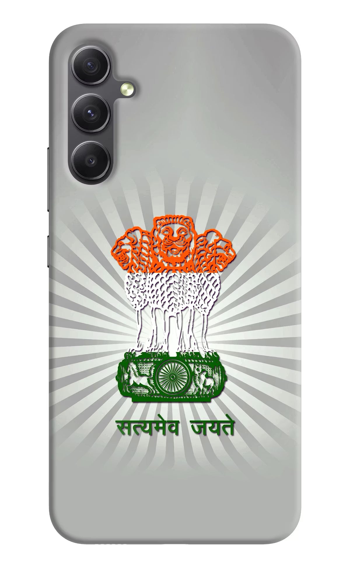 Satyamev Jayate Art Samsung A34 5G Hard Case Back Cover by Casekaro