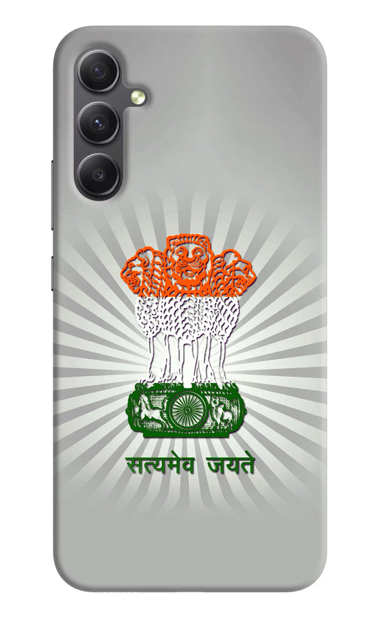 Satyamev Jayate Art Samsung A34 5G Hard Case Back Cover by Casekaro
