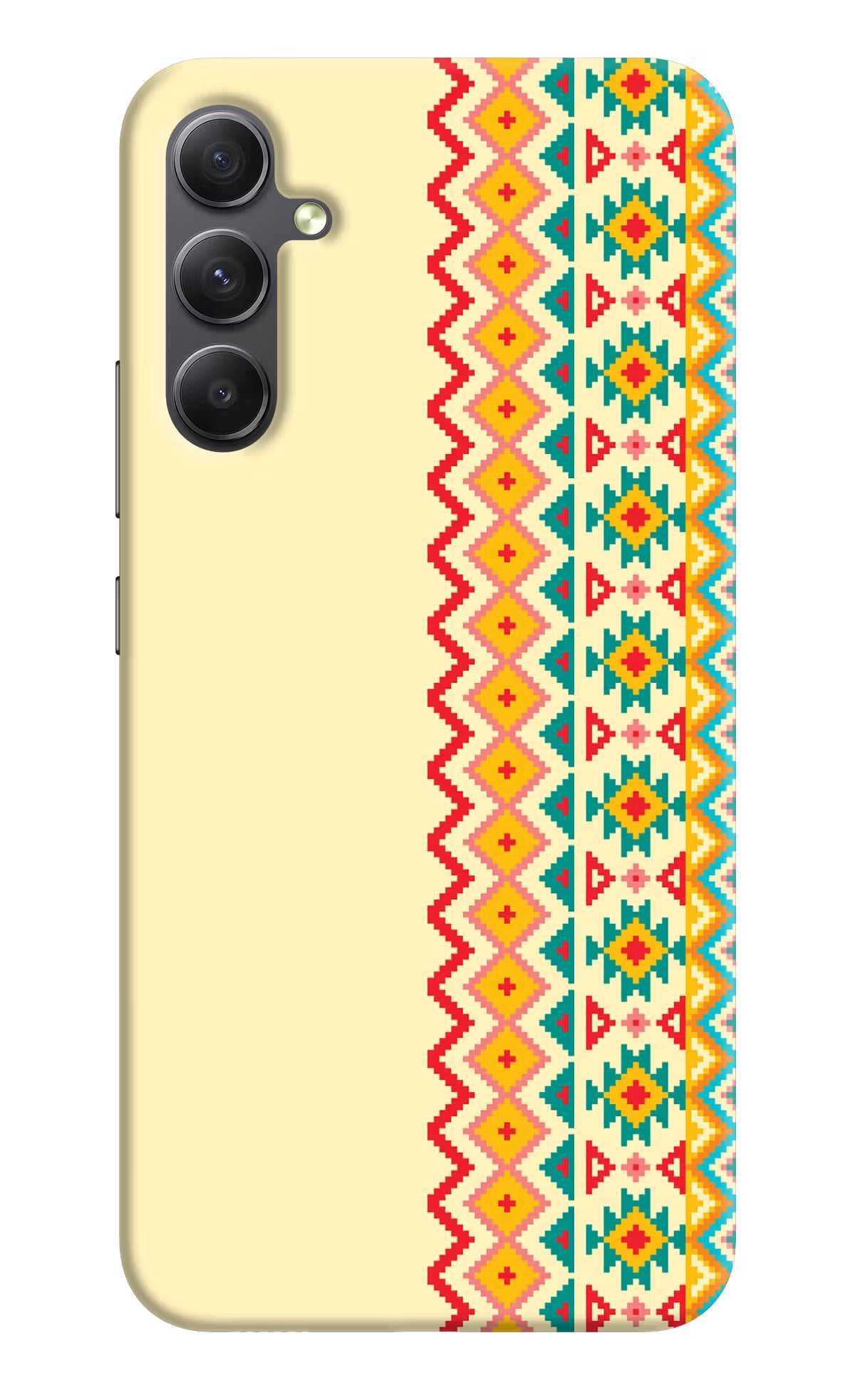 Ethnic Seamless Samsung A34 5G Hard Case Back Cover by Casekaro