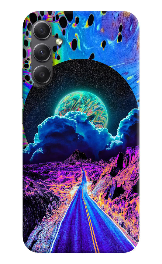 Psychedelic Painting Samsung A34 5G Hard Case Back Cover by Casekaro
