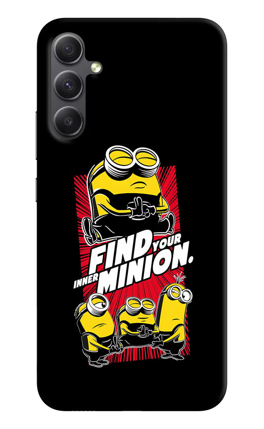 Find your inner Minion Samsung A34 5G Hard Case Back Cover by Casekaro