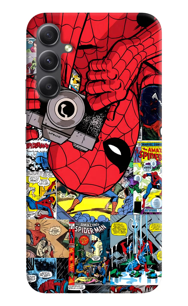 Spider Man Samsung A34 5G Hard Case Back Cover by Casekaro