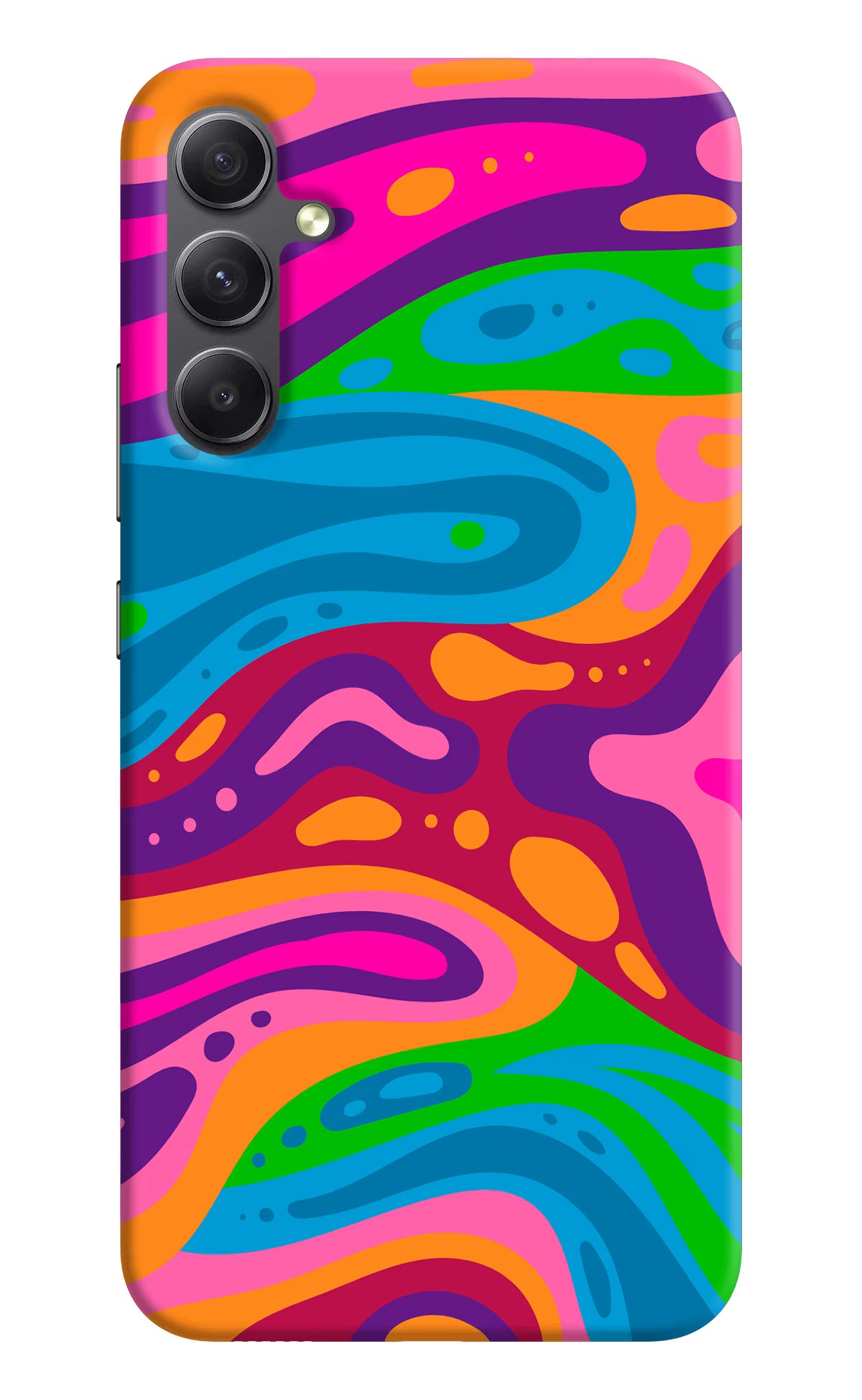 Trippy Pattern Samsung A34 5G Hard Case Back Cover by Casekaro