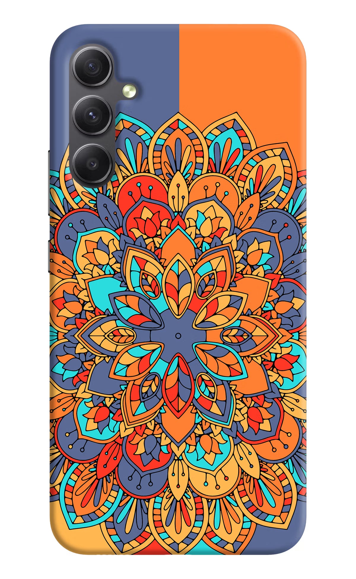 Color Mandala Samsung A34 5G Hard Case Back Cover by Casekaro