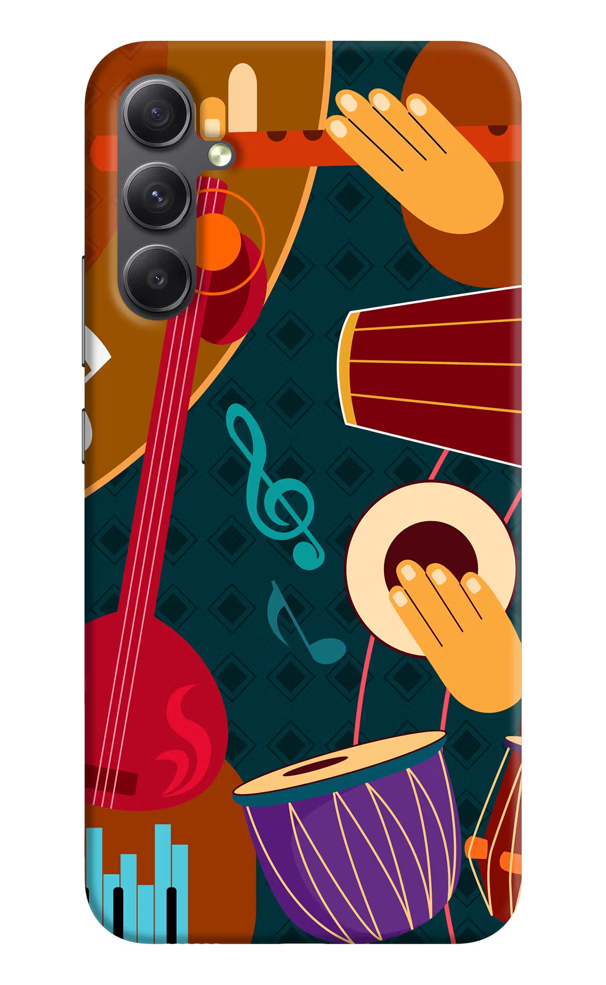 Music Instrument Samsung A34 5G Hard Case Back Cover by Casekaro