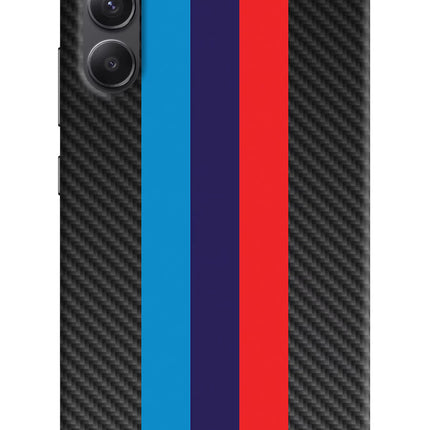 BMW Stripes Pattern Samsung A34 5G Hard Case Back Cover by Casekaro