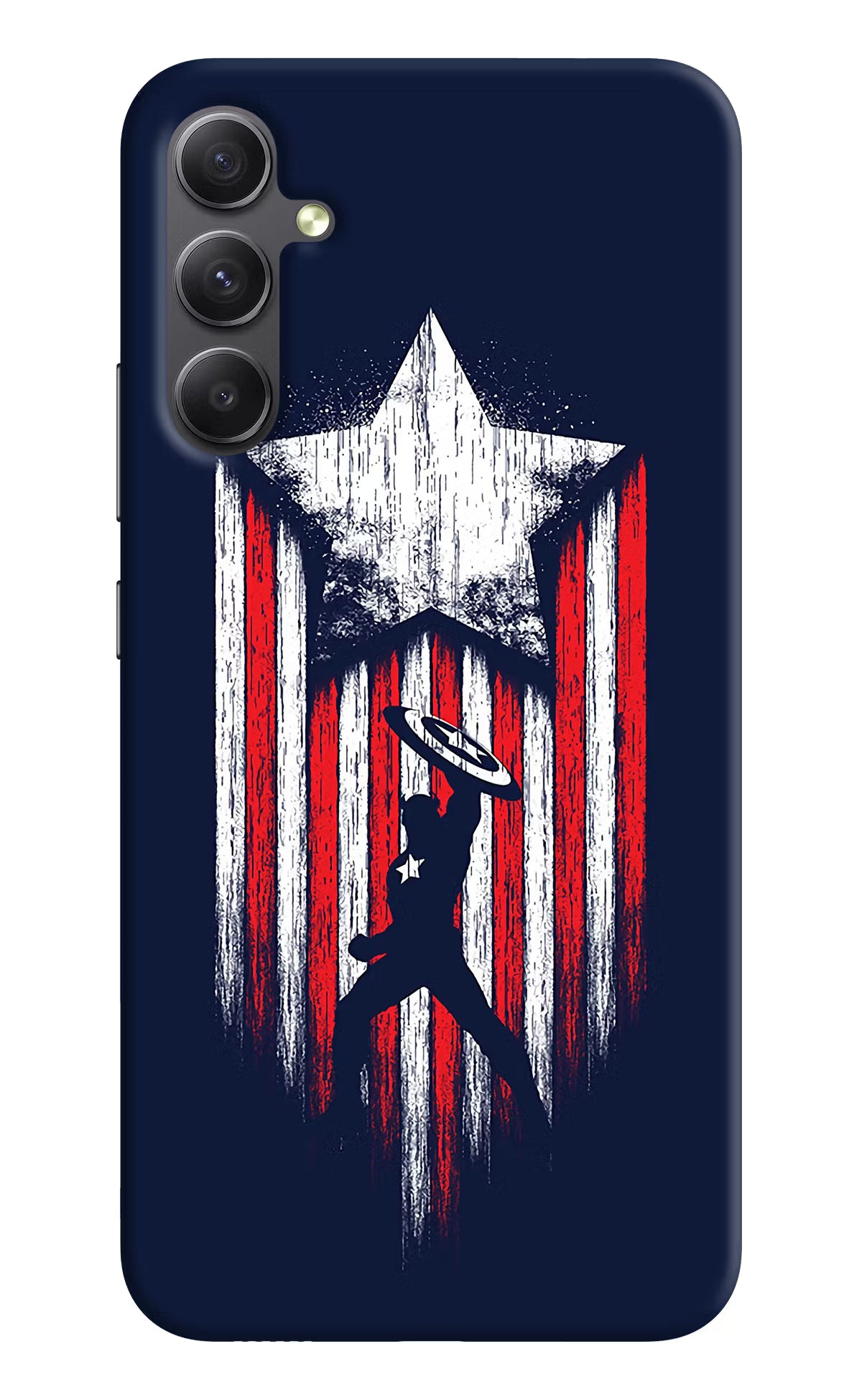 Captain America Marvel Art Samsung A34 5G Hard Case Back Cover by Casekaro
