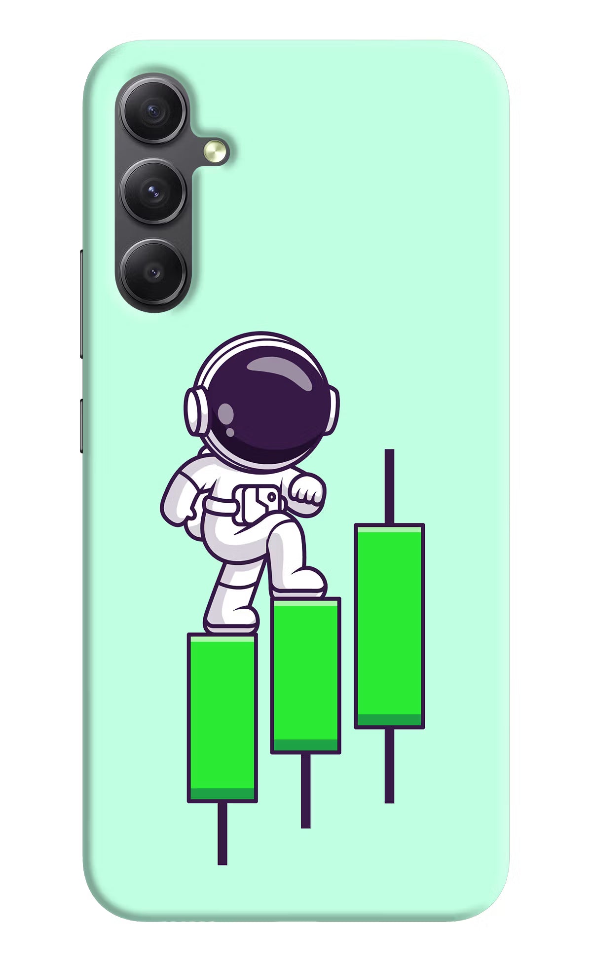 Astronaut Trader Samsung A34 5G Hard Case Back Cover by Casekaro