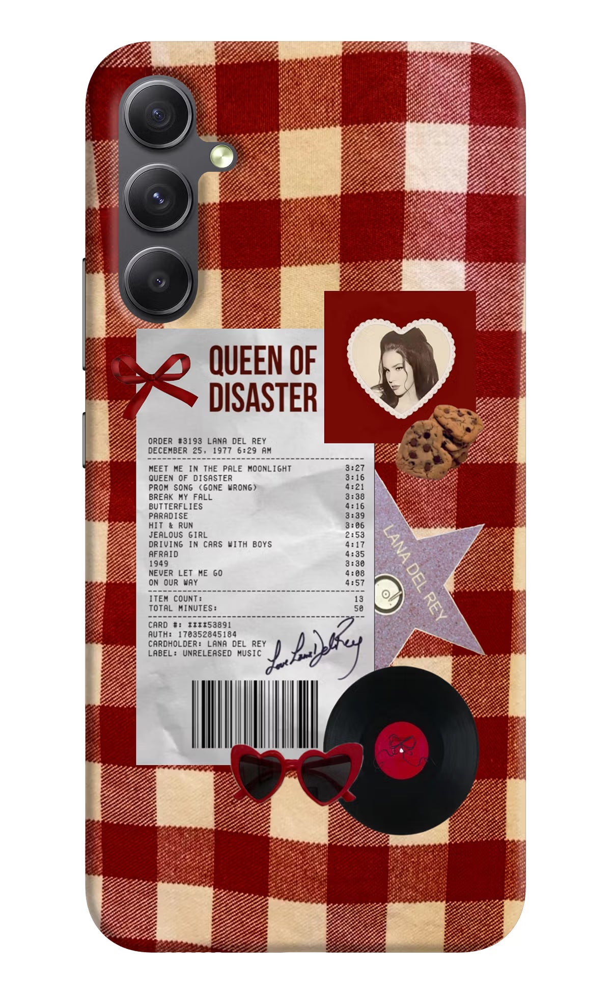 Queen of Disaster Samsung A34 5G Hard Case Back Cover by Casekaro