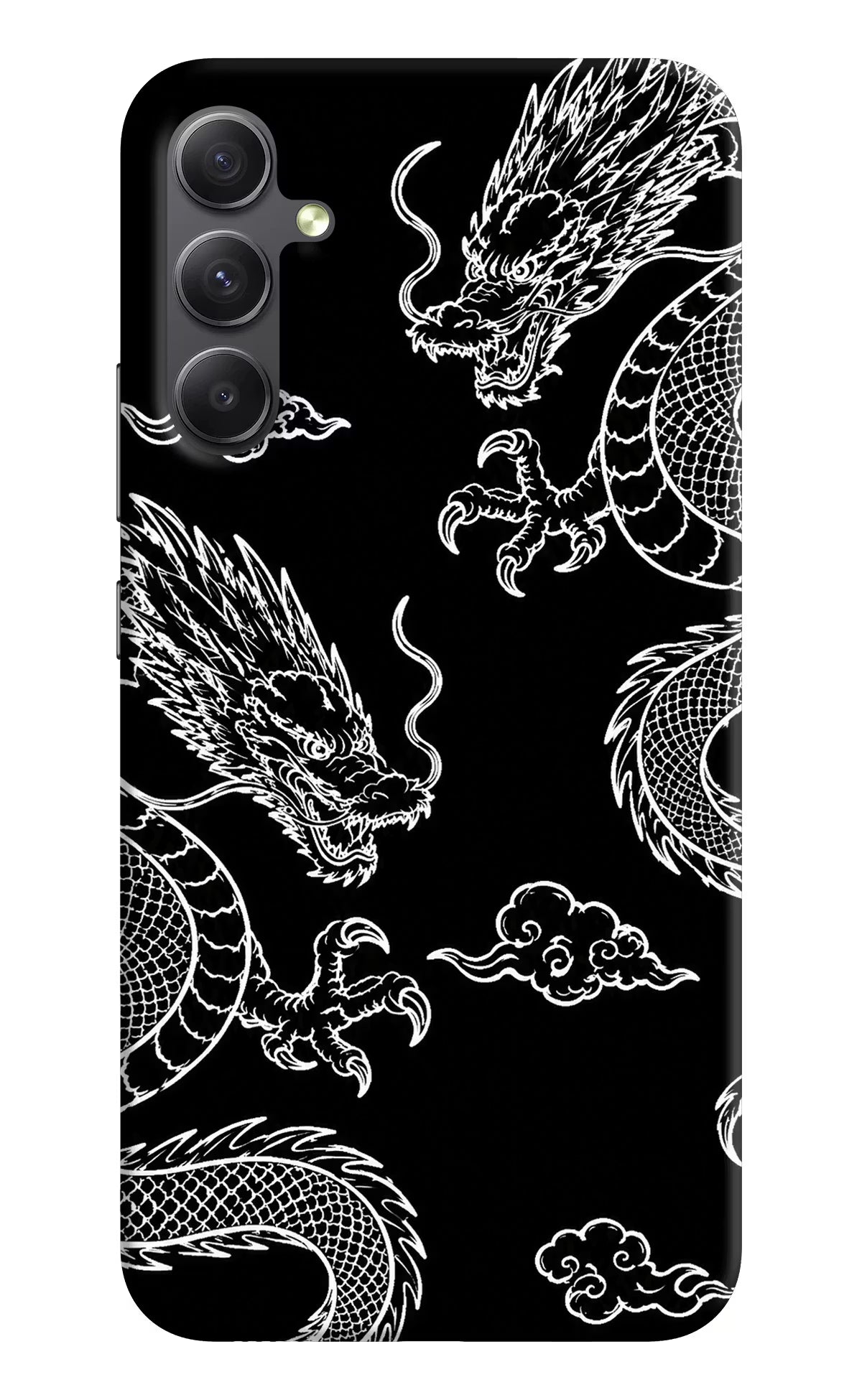 Twin Dragons Samsung A34 5G Hard Case Back Cover by Casekaro