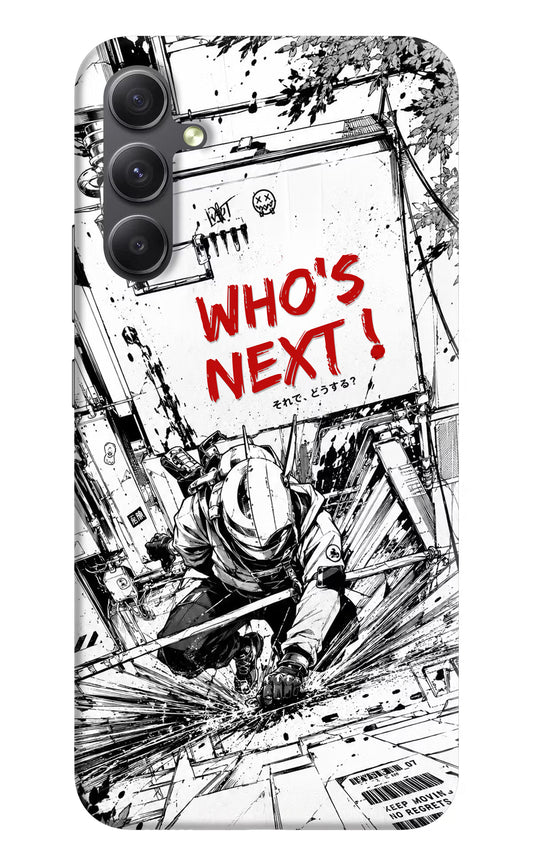 Who's Next Samsung A34 5G Hard Case Back Cover by Casekaro